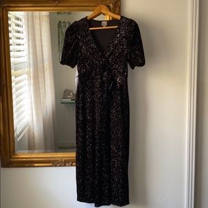 ASOS Sparkle Velvet Dress Size 4